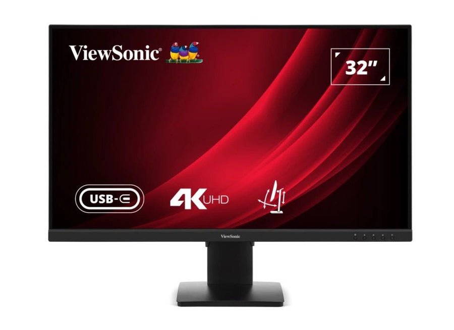 ViewSonic 32' VG 4K SuperClear VA, USB-C, DP, Height Adjust, 3y Advance Replacement, Business Pro Monitor - Leader Electronics