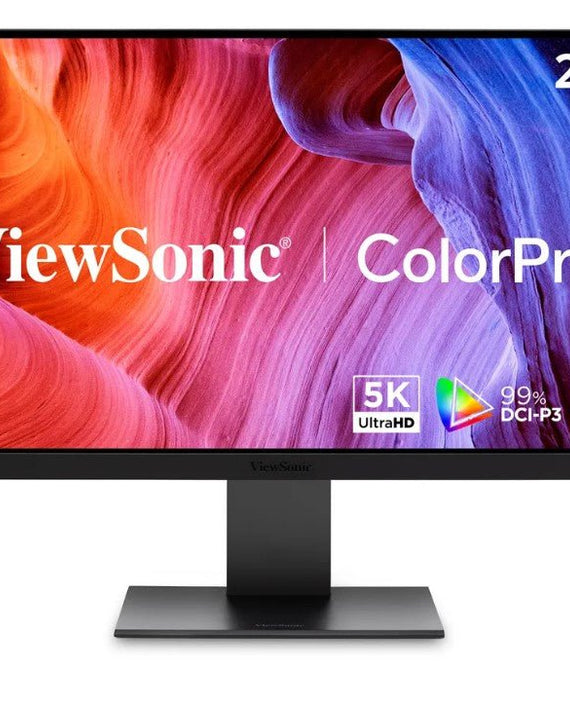 ViewSonic VP2788-5K - 27' ColorPro 5K Mac-Compatible Monitor with 100W Thunderbolt 4, USB C, and DCI-P3 Color Gamut Monitor - Leader Electronics