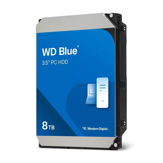 Western Digital Blue PC Desktop 8TB 3.5' Hard Drive SATA 6Gb/s 5640RPM 256MB Cache CMR 2-Year Limited Warranty - Leader Electronics