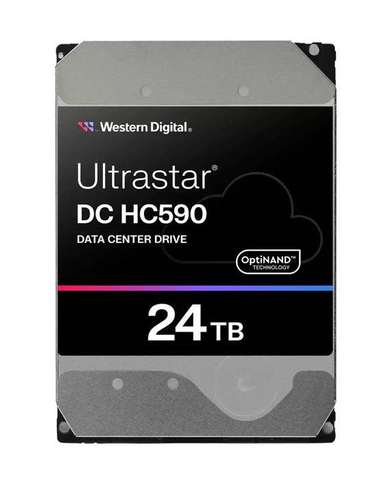 Western Digital Ultrastar DC HC590 24TB: 3.5', SAS, CMR, SE, 146.71×101.6×26.11mm, 670g, 5Y warranty - Leader Electronics