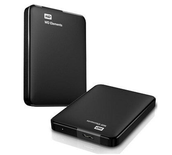 Western Digital WD Elements 4TB USB 3.0 2.5' Portable External Hard Drive - Slim Light Durable Shock Proof Black Plug & Play NTFS for Windows 10/8.1/7 - Leader Electronics