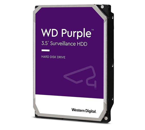 Western Digital WD Purple Pro 22TB 3.5' Surveillance HDD 7200RPM 512MB SATA3 265MB/s 550TBW 24x7 64 Cameras AV NVR DVR 2.5mil MTBF 5yrs - Leader Electronics