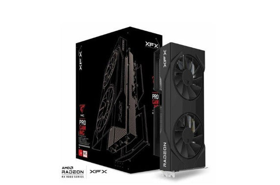 XFX Swift AMD Radeon RX 9060XT OC Gaming Edition with 16GB GDDR6 HDMI 2xDP, AMD RDNA™ 4 (RX-96TSW16BQ) - Leader Electronics
