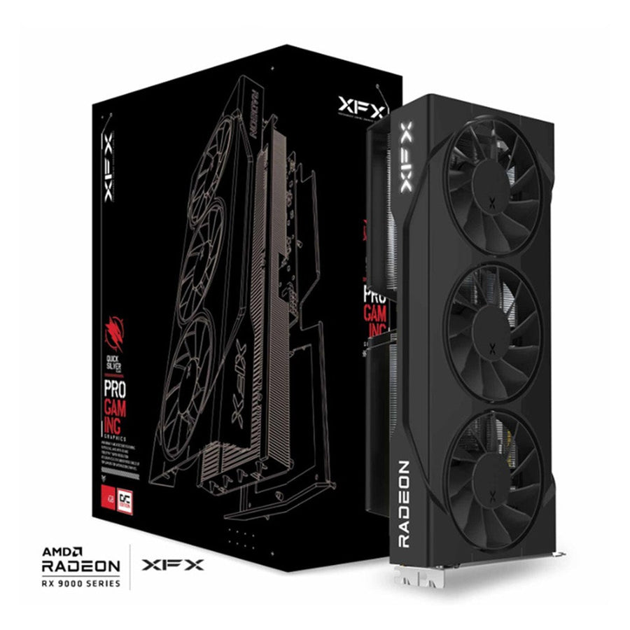 XFX Swift AMD Radeon RX 9060XT OC Triple Fan Gaming Edition with 16GB GDDR6 HDMI 2xDP, AMD RDNA™ 4 (RX-96TS316B7) - Leader Electronics