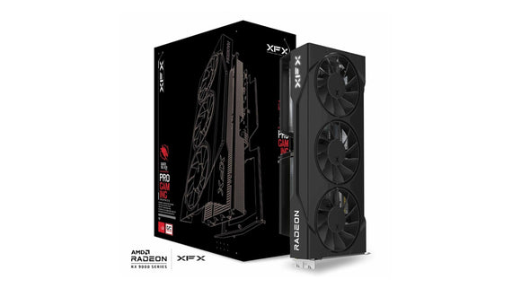 XFX Swift AMD Radeon RX 9060XT OC Triple Fan Gaming Edition with 16GB GDDR6 HDMI 2xDP, AMD RDNA™ 4 (RX-96TS316B7) - Leader Electronics