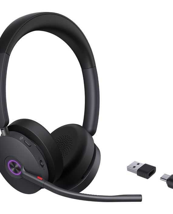 Yealink BH74 Teams USB-C/A Bluetooth Headset, Active Noise Cancellation, 6 mic, Acoustic Shield, Wireless range 50 m, talk time of up to 32 hours - Leader Electronics