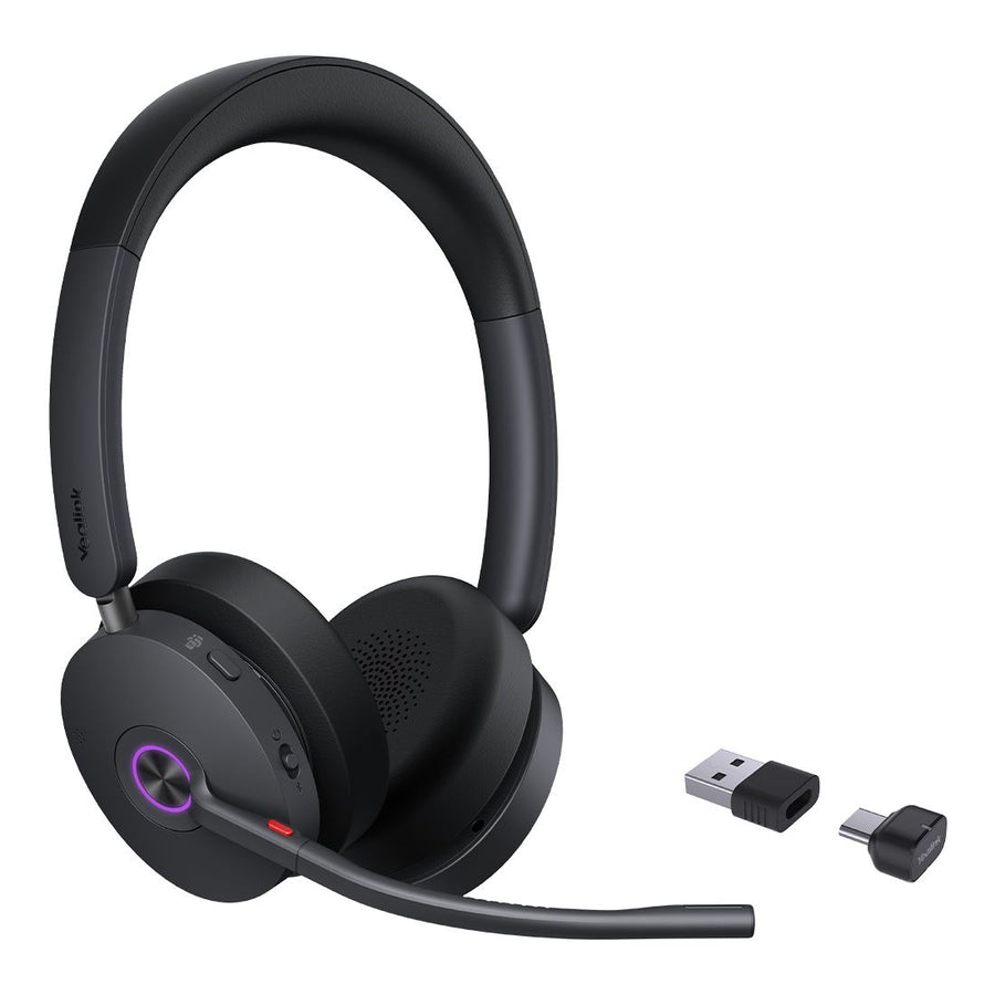 Yealink BH74 Teams USB-C/A Bluetooth Headset, Active Noise Cancellation, 6 mic, Acoustic Shield, Wireless range 50 m, talk time of up to 32 hours - Leader Electronics