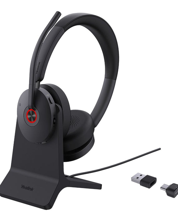 Yealink BH74 with Stand Teams USB-C/A Bluetooth Headset, Active Noise Cancellation, Acoustic Shield, Wireless range 50 m, talk time of up to 32 hours - Leader Electronics