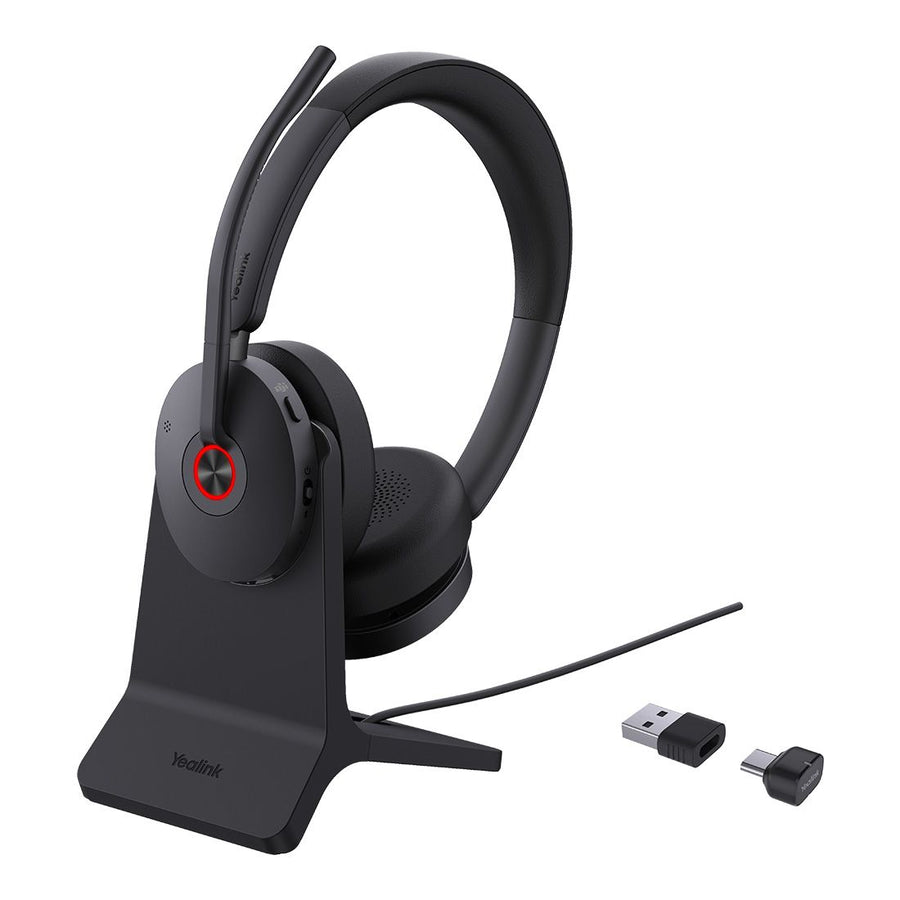 Yealink BH74 with Stand Teams USB-C/A Bluetooth Headset, Active Noise Cancellation, Acoustic Shield, Wireless range 50 m, talk time of up to 32 hours - Leader Electronics