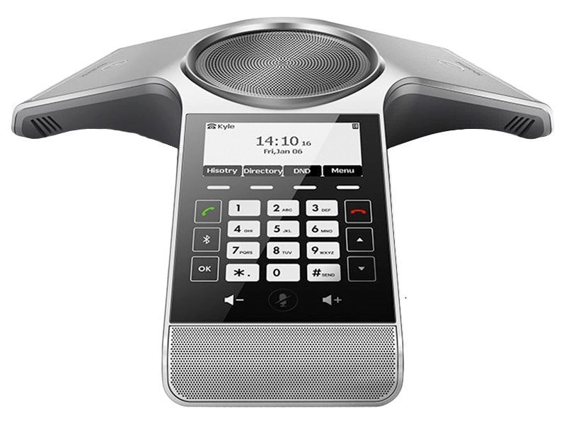 Yealink CP930W Wireless DECT Conference Phone,Huddle Room With Up to 6 People,Noise Proof Technology,Voice Pickup,Hybrid UC Meeting,Touch Keyboard - Leader Electronics