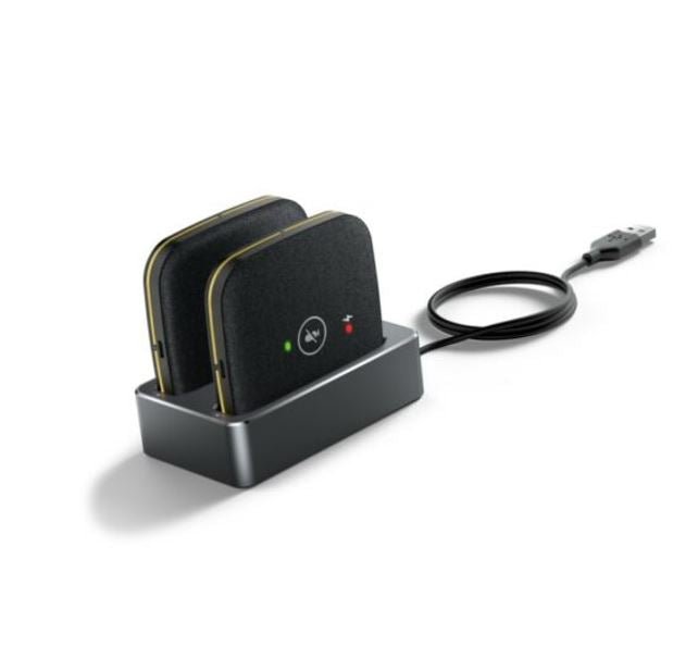 Yealink CPW65 2x Wireless DECT Microphones, includes 2x CPW65, Charging cradle and 40cm USB Cable, Suitable for CP965 Only - Leader Electronics