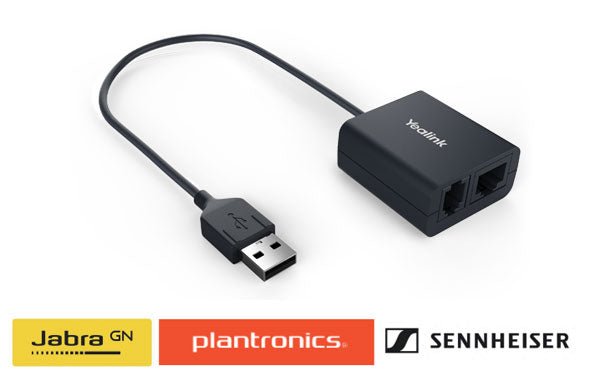 Yealink EHS40 Wireless Headset Adapter Suits Plantronics/Jabra/Sennheiser Headsets, Suits T43U, T46U, T48U - Leader Electronics