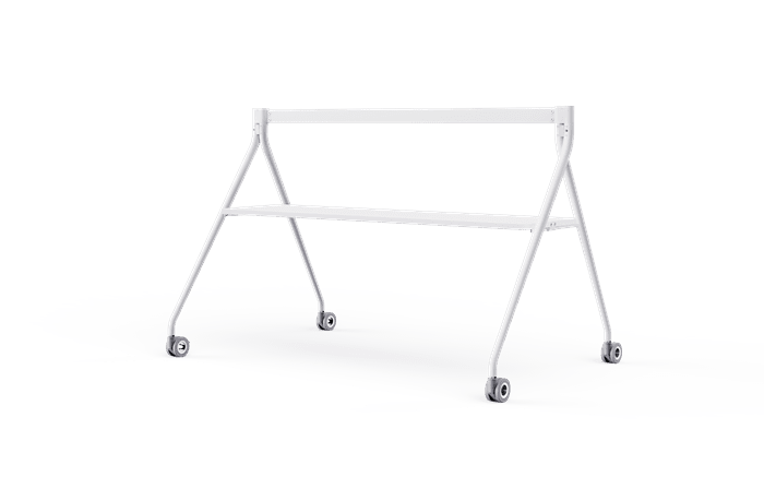 Yealink Floorstand for MeetingBoard 86' with Tray,Perfect fit for Yealink MeetingBoard 86',Wheeled for easy transport Stable, White, EOS - Leader Electronics