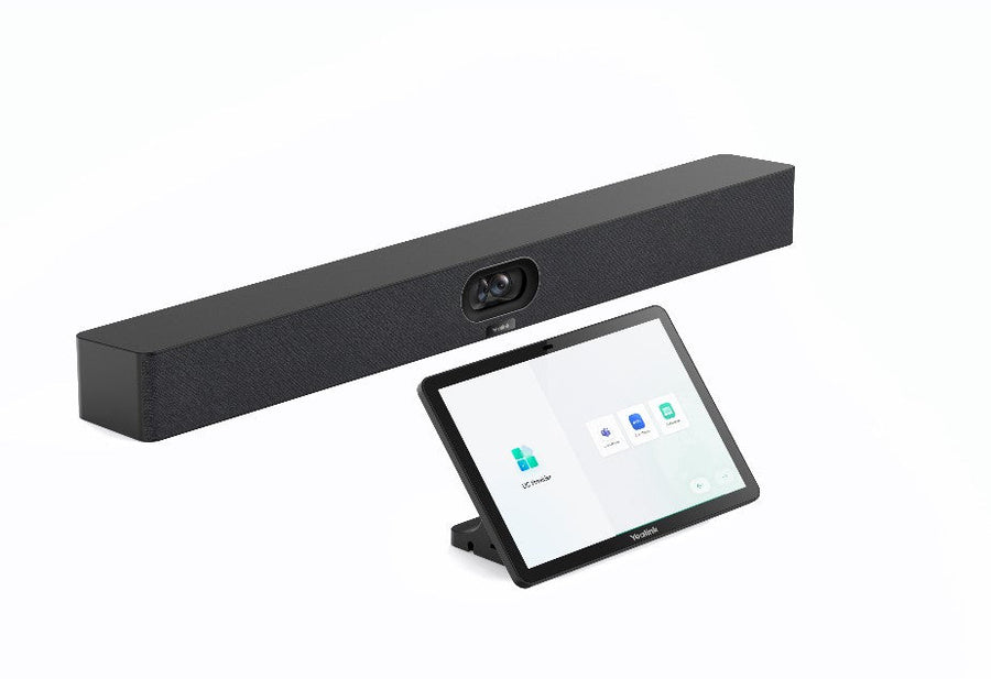 Yealink MeetingBar A40 Microsoft Teams and Zoom Rooms on Android, Small to Medium Room, CTP25 Touch Console with Sharing and BYOD (NO WIRELESS BYOD) - Leader Electronics