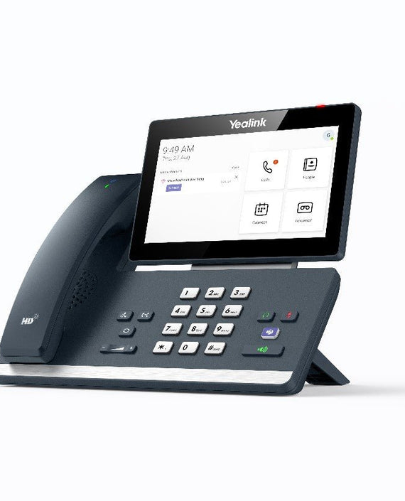 Yealink MP58 WH E2 Teams Android 13 Phone, Teams and Skype Compatible 7' Colour Touch Screen, HD Audio, Built-in Bluetooth and WiFi, Wireless Handset - Leader Electronics