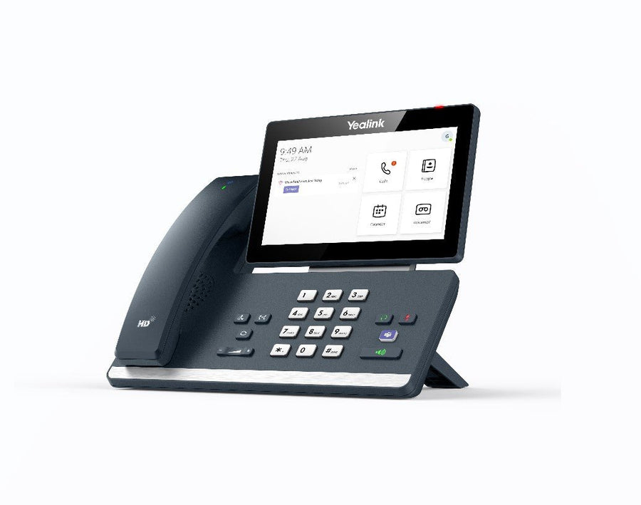 Yealink MP58 WH E2 Teams Android 13 Phone, Teams and Skype Compatible 7' Colour Touch Screen, HD Audio, Built-in Bluetooth and WiFi, Wireless Handset - Leader Electronics