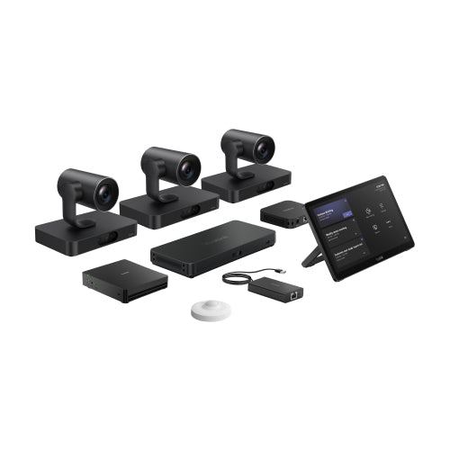 Yealink MVCS98-C5U Teams Room Kit, MCore 4, MTouch Plus, 3x SmartVision 80, AVHub, RCH40 E2, RoomSensor, BYOD Extender, 20x Zoom, AI Tracking - Leader Electronics