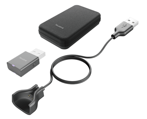 Yealink Portable Accessory Kit for WH63/67, Carry Case, Charging Cable, WDD60 DECT Dongle, Make DECT Headset Your Hybrid Work Booster - Leader Electronics