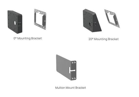Yealink RoomPanel Mount Kits, Device Compatibility RoomPanel, 0° Mounting Bracket, 20° Mounting Bracket, Mullion Mount Bracket - Leader Electronics