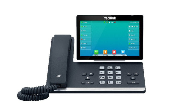 Yealink SIP-T57W, 16 Line IP HD Phone, 7' 800 x 480 colour screen, HD voice, Dual Gig Ports, Built in Bluetooth and WiFi, USB 2.0 Port, SBC Ready - Leader Electronics