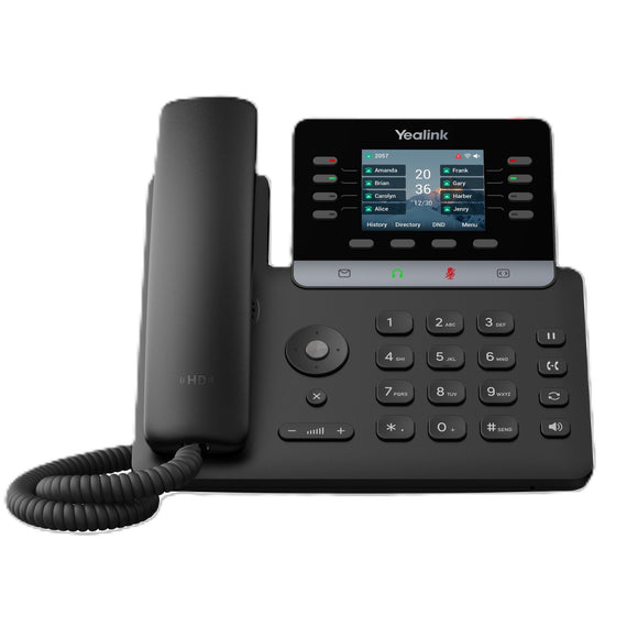 Yealink SIP-T73U IP Phone, 2.8' Color Display, 12 SIP Accounts, HD Voice, USB & PoE, Bluetooth & Wi-Fi via Adapter - Leader Electronics