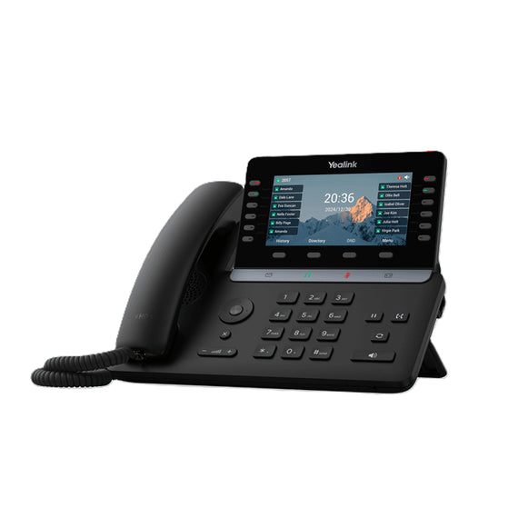 Yealink SIP-T85W IP Phone, 5.5' Color Display, 16 SIP Accounts, HD Voice, Bluetooth 5.0, Wi-Fi 6, Dual USB, PoE, Linux 6.1 - Leader Electronics