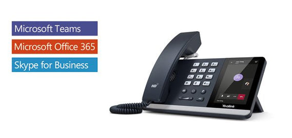 Yealink T55A -Teams Edition, IP Phone, 4.3' Screen, HD Voice, USB, Dual Gigabit, (Power Adapter & Wall Mount Bracket Optional) ( LS ) - Leader Electronics