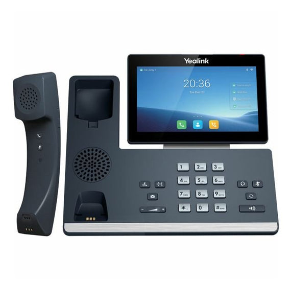 Yealink T58WP 16 Line IP HD Android Phone, colour touch screen, BT Handset (BTH58), HD voice, Dual Gig Ports, Built in Bluetooth & WiFi, USB 2.0 Port - Leader Electronics