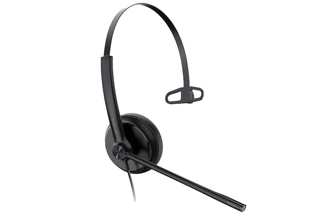 Yealink UH34 Mono UC USB Headset, Lightweight, All Day Wearing Comfort, Ear Wideband Noise Cancelling Microphone, Leather Ear Cushions, USB-A - Leader Electronics