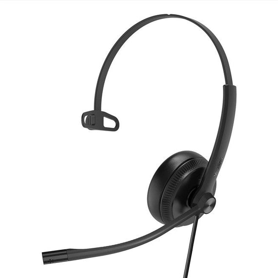 Yealink UH34SE Teams Certified Wideband Noise Cancelling Headset, USB and 3.5mm Jack, Controller with Teams Button, Mono, Ultra Lightweight Design - Leader Electronics