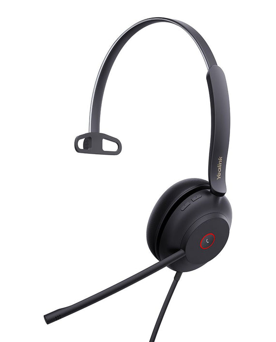 Yealink UH37 Mono USB Wired Headset, UC, USB-C, 35mm Speaker, Busylight, Leather Ear Cushion,HD Audio, 2Mic Noise Killer, Microsoft Teams & UC - Leader Electronics