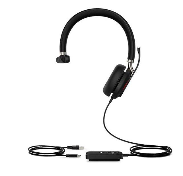 Yealink UH38 Mono USB and Bluetooth Headset,USB-A, UC Call Controller, Dual Noise-Canceling Mics, Busy Light, Microsoft Teams & UC Certified, EOL - Leader Electronics
