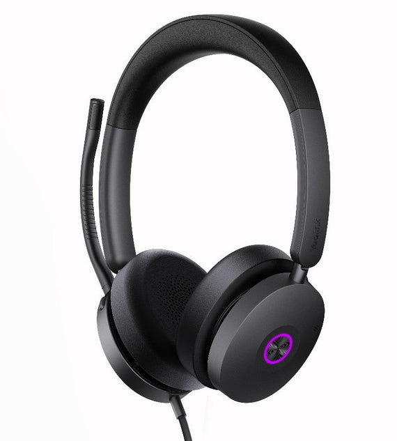 Yealink UH48 UC USB Wired Headset Hybrid Active Noise Cancellation, Four-Microphone Noise-canceling Technology, Swift Plug & Play All-Day Comfort - Leader Electronics