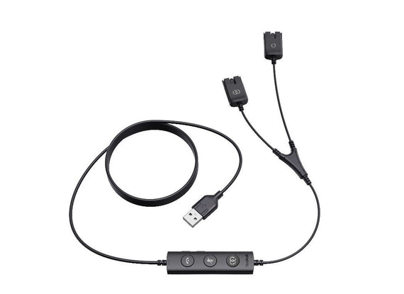 Yealink USB/QD Trainer Cable(1PCS), Y Cable - USB/QD Trainer Cable for YHS series - Leader Electronics