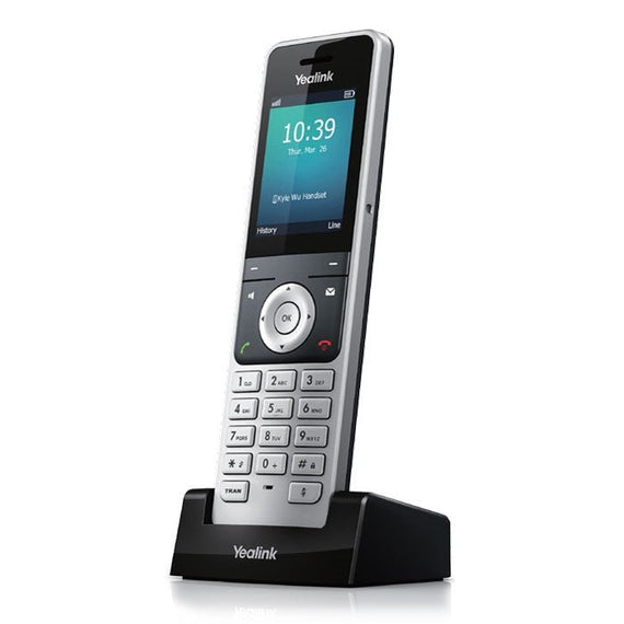 Yealink W56H Cordless DECT IP Phone Handset, Wireless, HD Audio Quality, Quick USB Charging, High-end ID design, Microsoft SIP Gateway,Teams - Leader Electronics