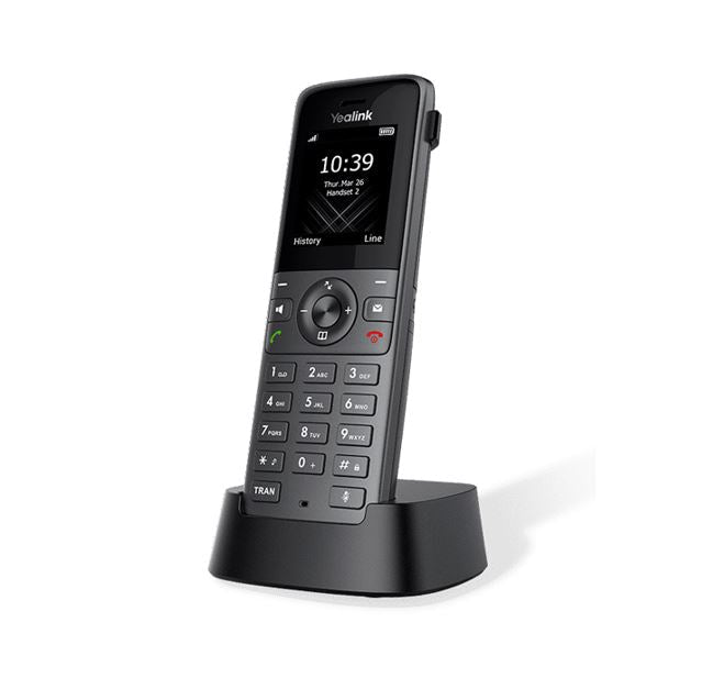 Yealink W73H High-Performance IP DECT Handset, HD Audio, Long Standby Time of 400 hours,Up to 35hours talk time, Noise Reduction, Microsoft SIPGateway - Leader Electronics