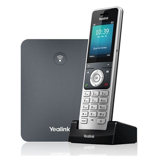 Yealink W76P High-Performance IP DECT Solution including W56H Handset and W70B Base Station, Up to 20 simultaneous calls, Flexible Noise Reduction - Leader Electronics
