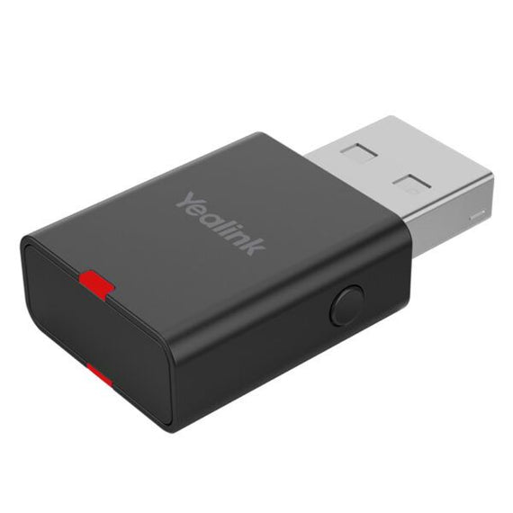 Yealink WDD60 DECT Headset USB Dongle for use with WH6x Wireless Headsets, 2Micro, USB 2.0, LED Indicates, High Transmission Rate - Leader Electronics