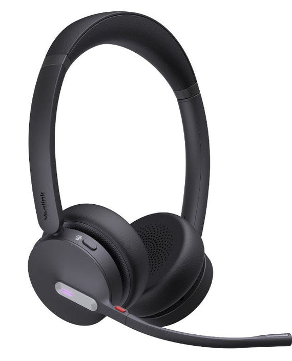Yealink WH64 Hybrid Dual UC DECT Wireless Headset, DECT & Bluetooth Hybrid Wireless Technology, 3-Mic Noise Cancellation, UC Certified, Dongle WDD60 - Leader Electronics