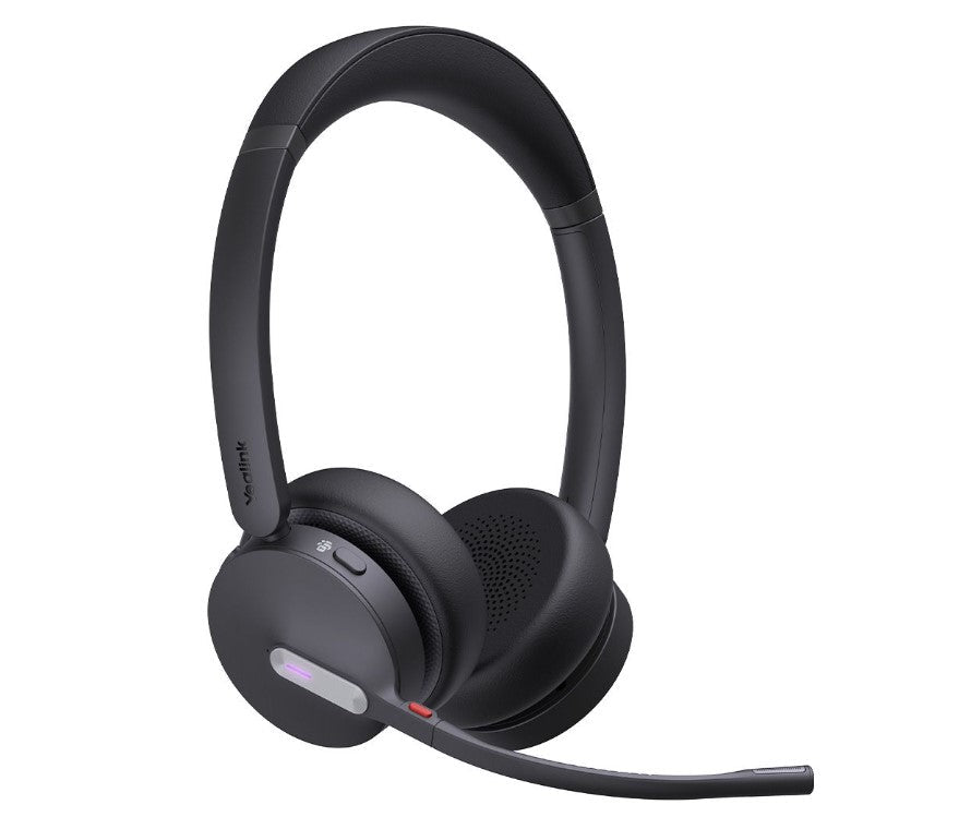 Yealink WH64 Hybrid Dual UC DECT Wireless Headset, DECT & Bluetooth Hybrid Wireless Technology, 3-Mic Noise Cancellation, UC Certified, Dongle WDD60 - Leader Electronics
