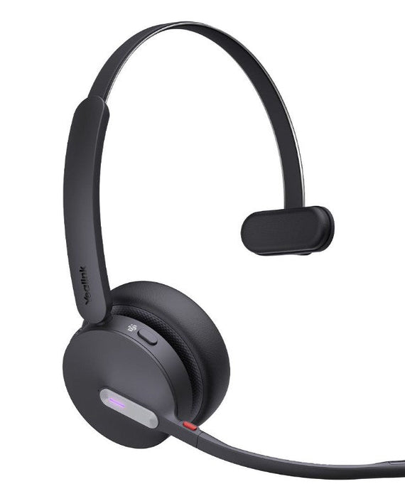Yealink WH64 Hybrid Mono with Charging Stand DECT Wireless Headset, DECT & Bluetooth Hybrid Wireless 3-Mic Noise Cancellation, Dongle WDD60 - Leader Electronics