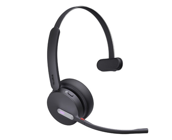 Yealink WH64 Hybrid Mono with Charging Stand DECT Wireless Headset, DECT & Bluetooth Hybrid Wireless 3-Mic Noise Cancellation, Dongle WDD60 - Leader Electronics