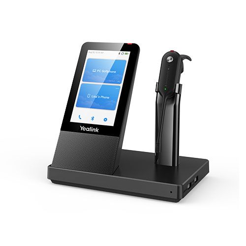 Yealink WH67 UC DECT Wireless Convertible Headset, UC Workstation, HD Voice,2-Mic Noise Cancellation,Teams Certified, Lightweight, 4 Wearing Styles - Leader Electronics
