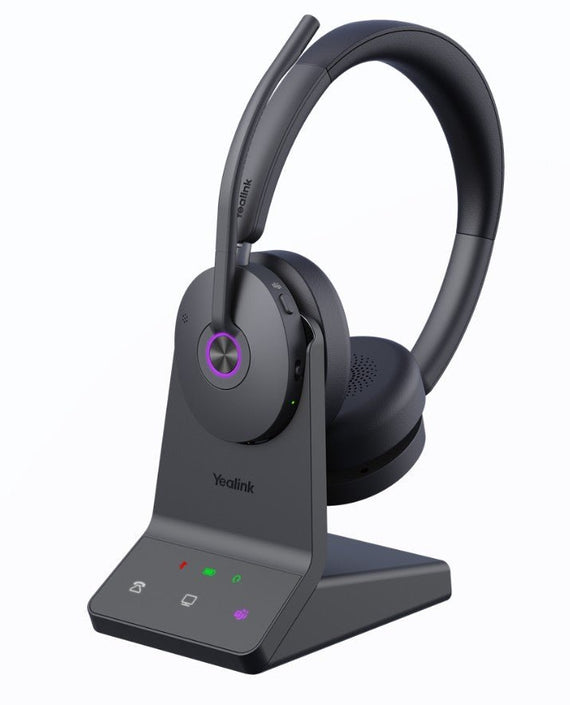Yealink WH68 Dual Teams DECT & Bluetooth Wireless Technology, 4-Mic Hybrid ANC, 4-Mic Noise Cancellation, All-Day-Wearing Comfort - Leader Electronics