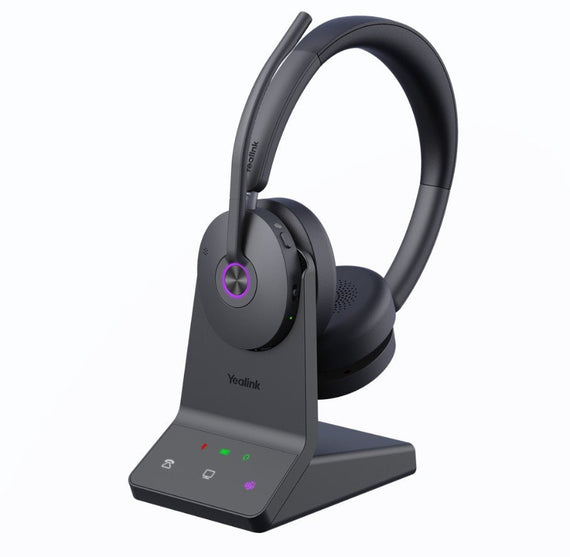 Yealink WH68 Dual Teams DECT & Bluetooth Wireless Technology, 4-Mic Hybrid ANC, 4-Mic Noise Cancellation, All-Day-Wearing Comfort - Leader Electronics