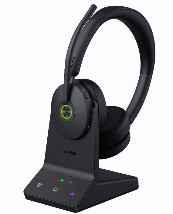 Yealink WH68 Dual UC DECT & Bluetooth Wireless Technology, 4-Mic Hybrid ANC, 4-Mic Noise Cancellation, All-Day-Wearing Comfort - Leader Electronics