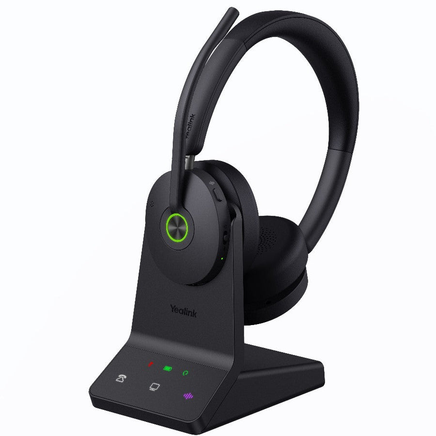 Yealink WH68 Dual UC DECT & Bluetooth Wireless Technology, 4-Mic Hybrid ANC, 4-Mic Noise Cancellation, All-Day-Wearing Comfort - Leader Electronics