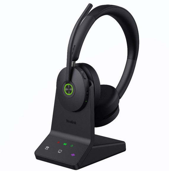 Yealink WH68 Dual UC DECT & Bluetooth Wireless Technology, 4-Mic Hybrid ANC, 4-Mic Noise Cancellation, All-Day-Wearing Comfort - Leader Electronics